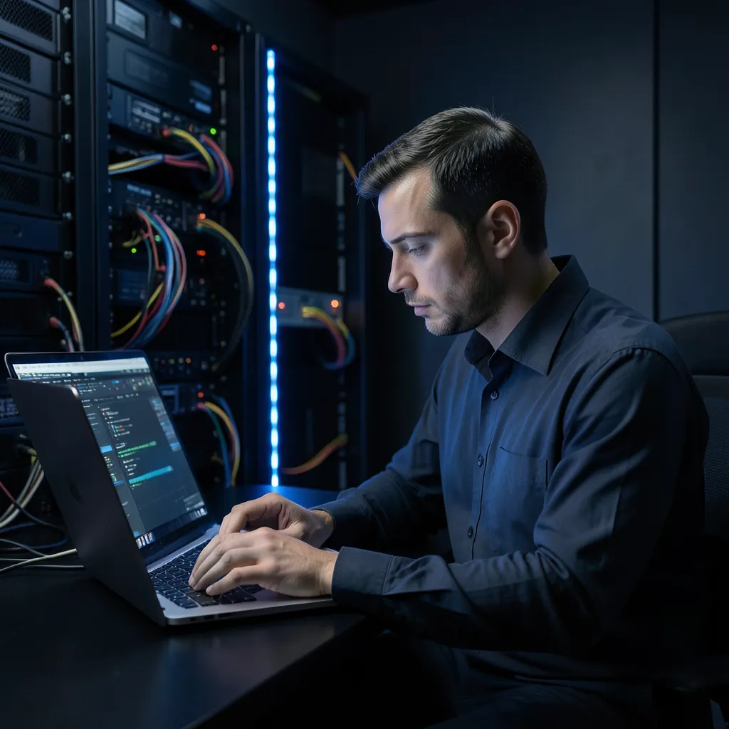 IT-Experte bei der Arbeit